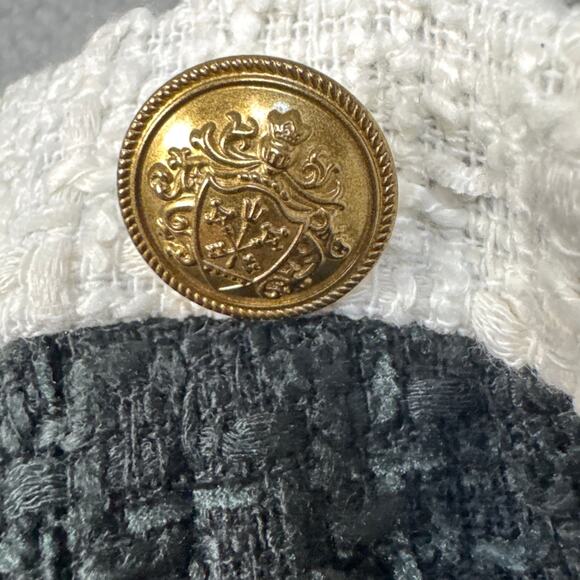 Alice + Olivia Tweed Mini Dress Black Ivory Strappy Sleeveless Designer 12 NWT - Picture 7 of 13